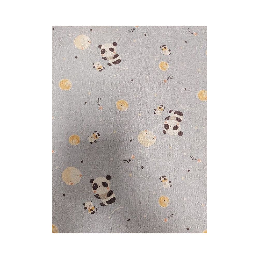 Cotton material print with panda