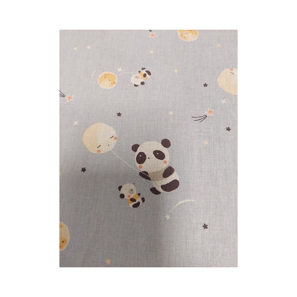 Cotton material print with panda