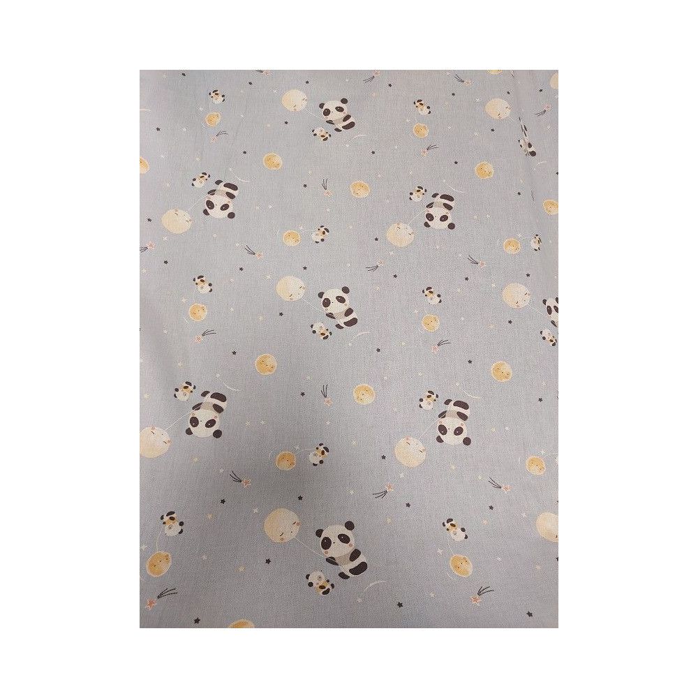 Cotton material print with panda
