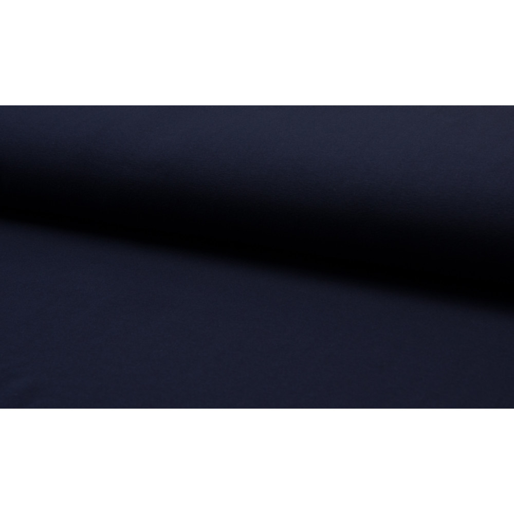 Tissu coton uni coloris bleu marine