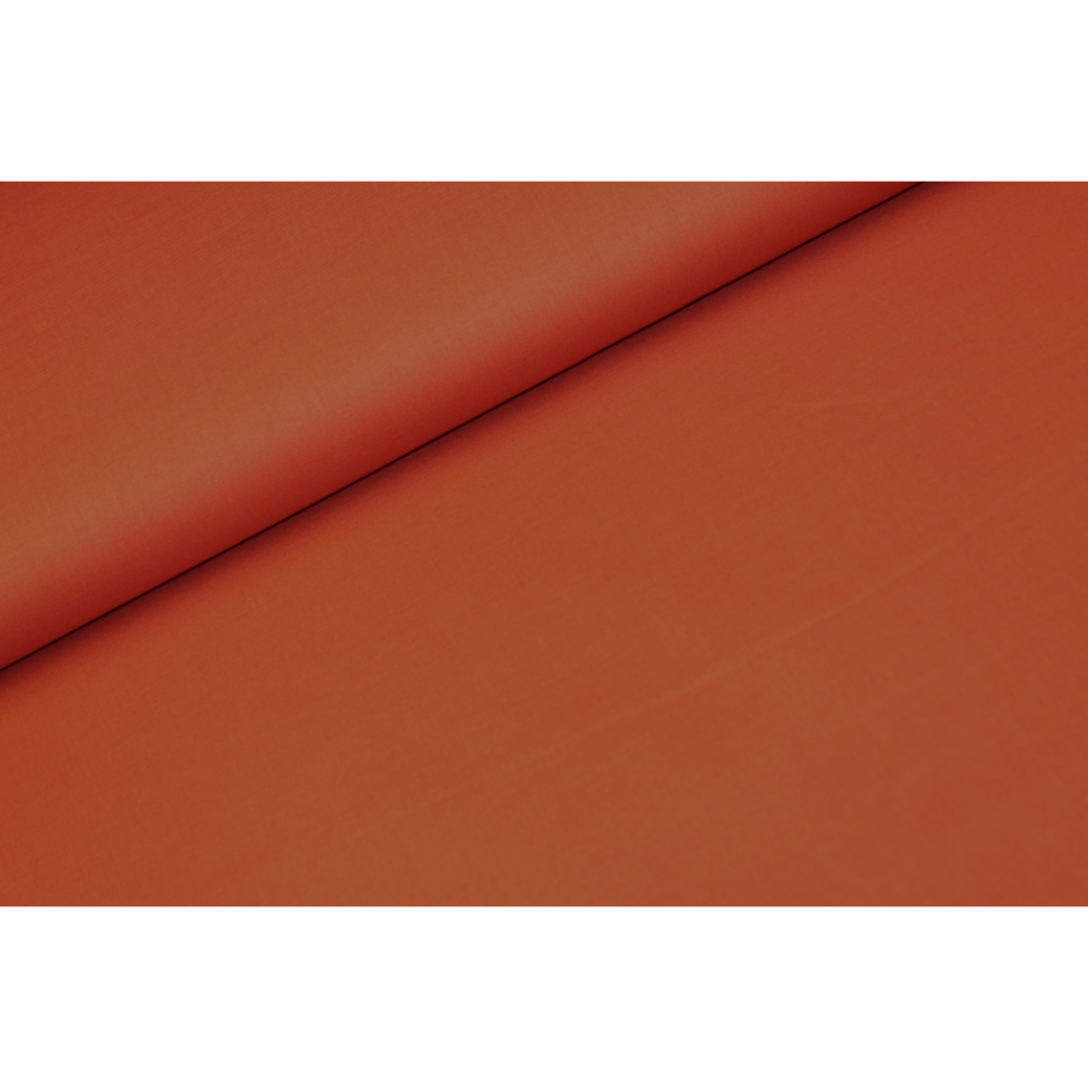 Tissu coton uni coloris rouille