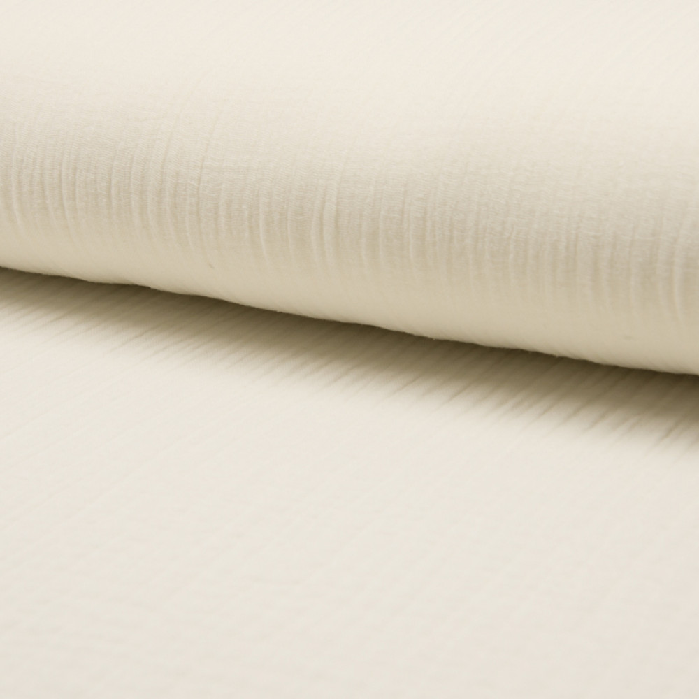 Double gauze material colour ecru