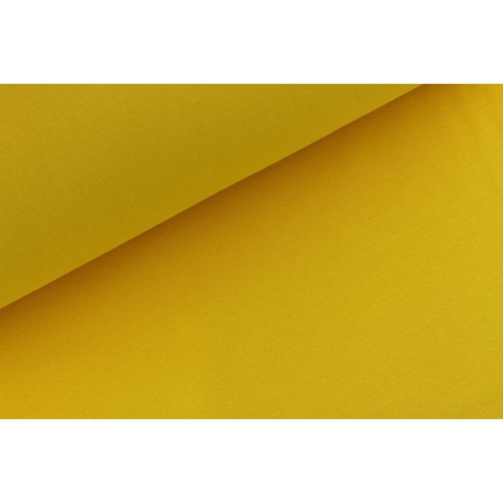 Tissu coton uni jaune