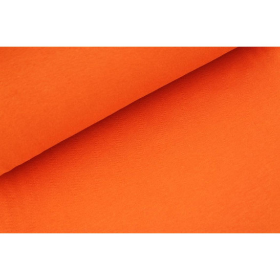 Tissu sweat molleton jogging orange