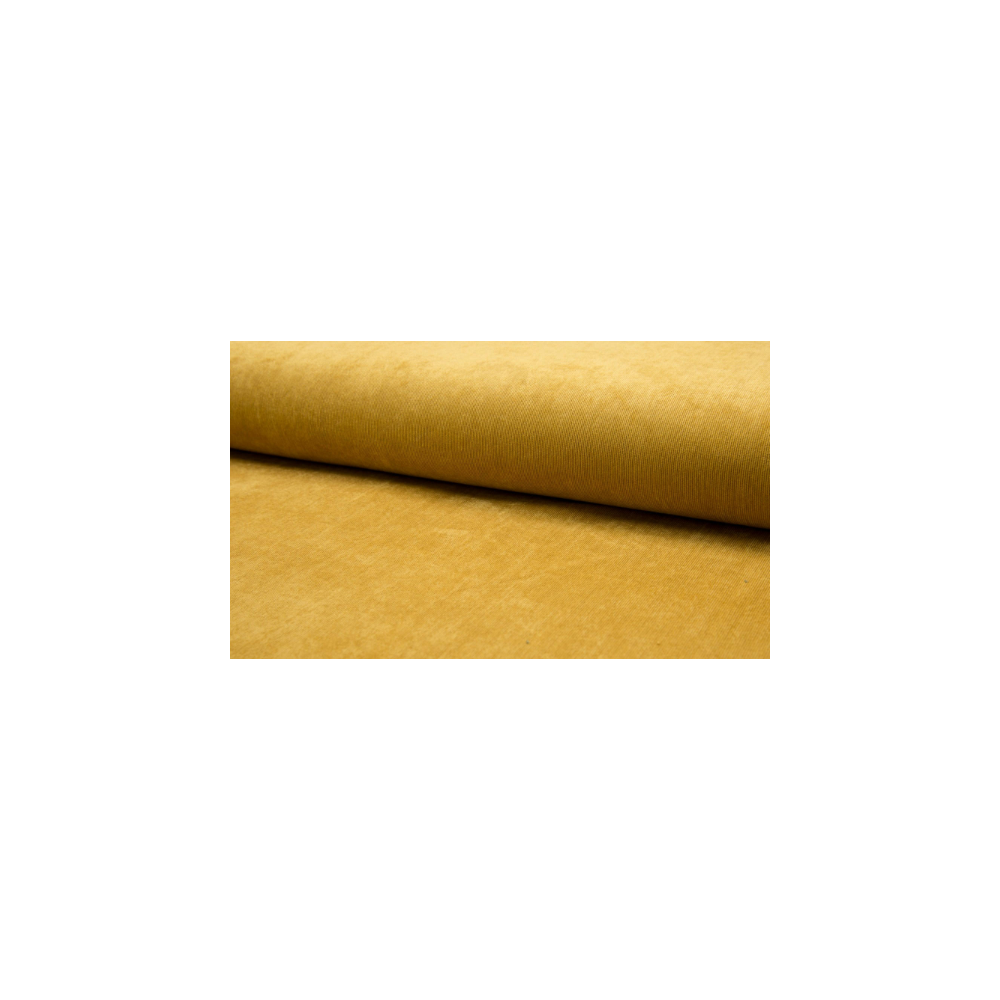 Corduroy 21 W material small wale velvet  colour curry