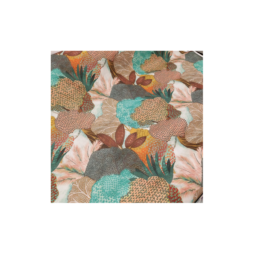 Tissu coton d'ameublement imprimé végétal 280 cm large