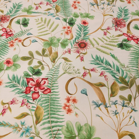 Deco cotton printed with floral 280 cm width