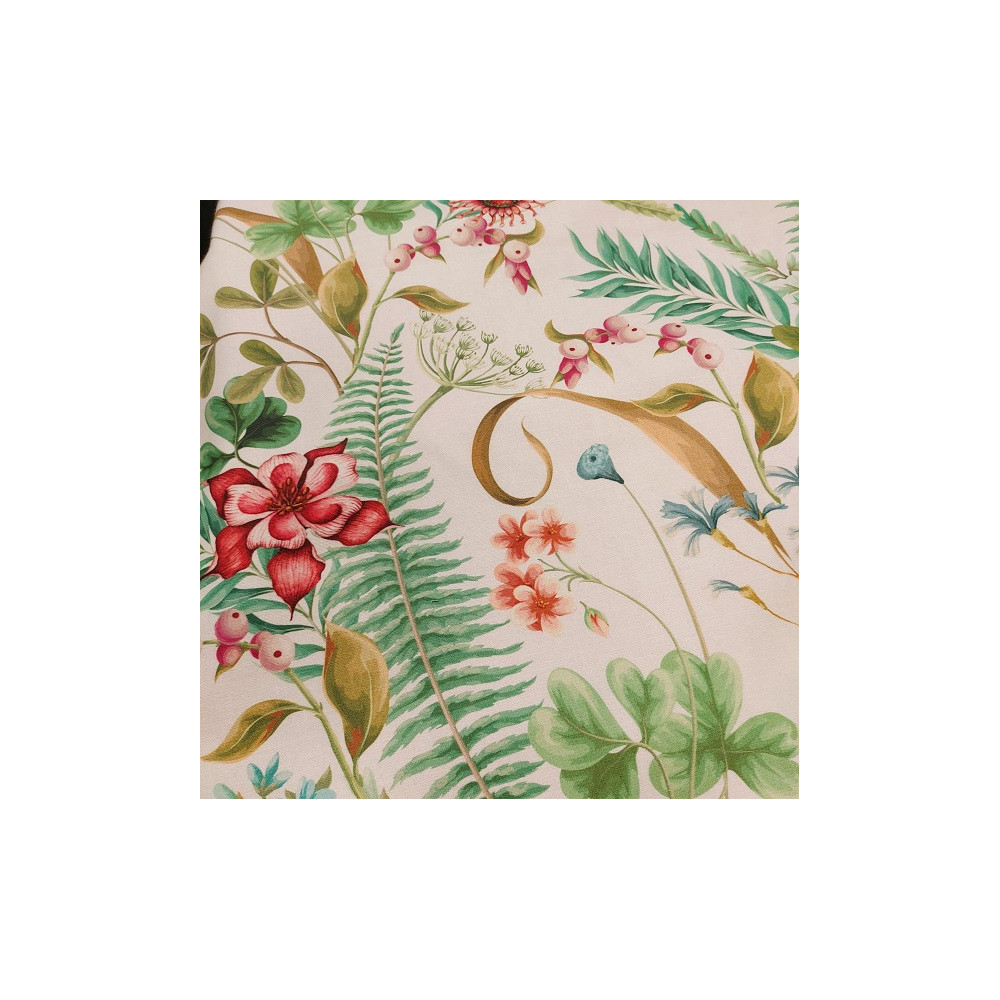 Tissu coton d'ameublement imprimé floral 280 cm large