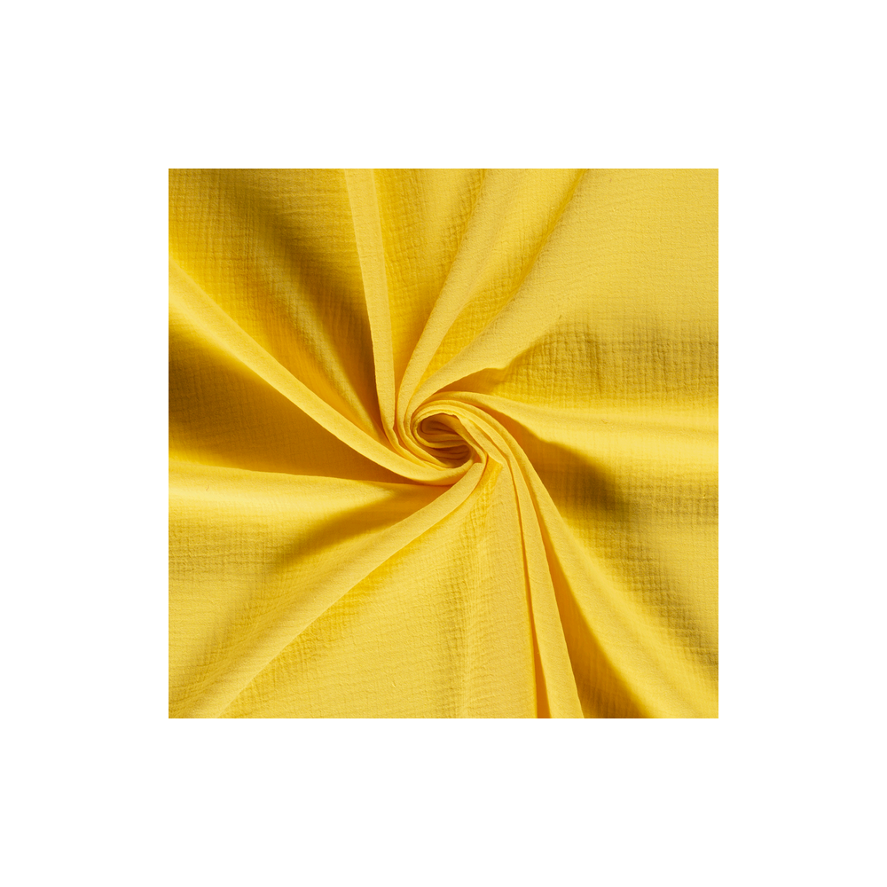 Double gauze material colour yellow