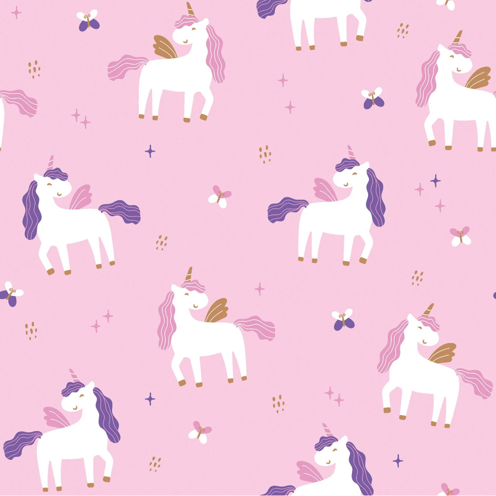 Tissu imperméable imprimé licorne