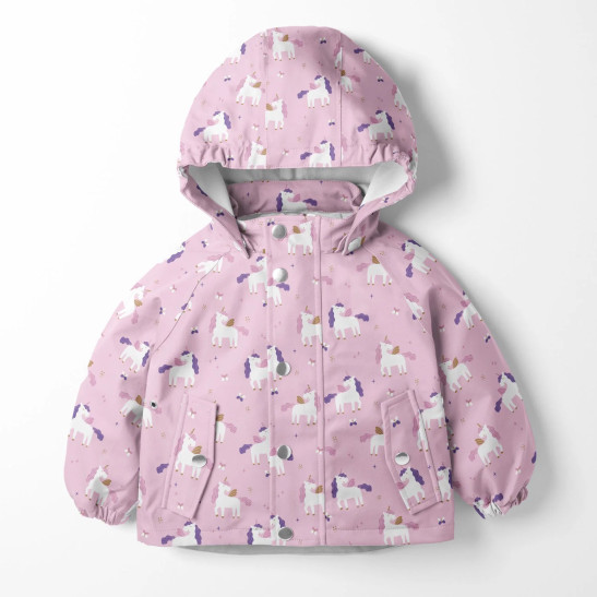 Acqua protect material print with unicorn