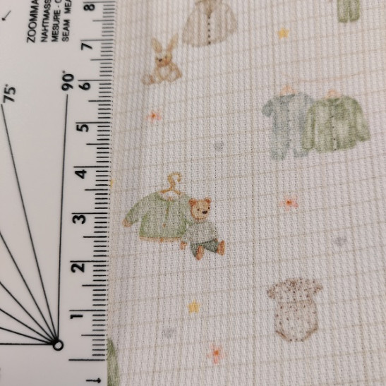 Tissu piqué de coton enfant imprimé vêtement d'enfant