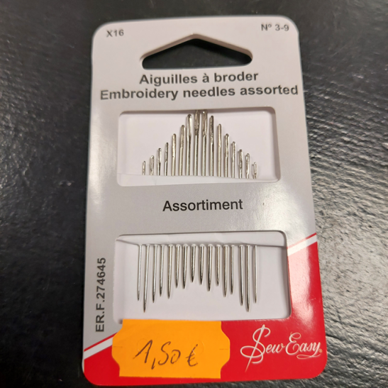 Embrodery needles assorted