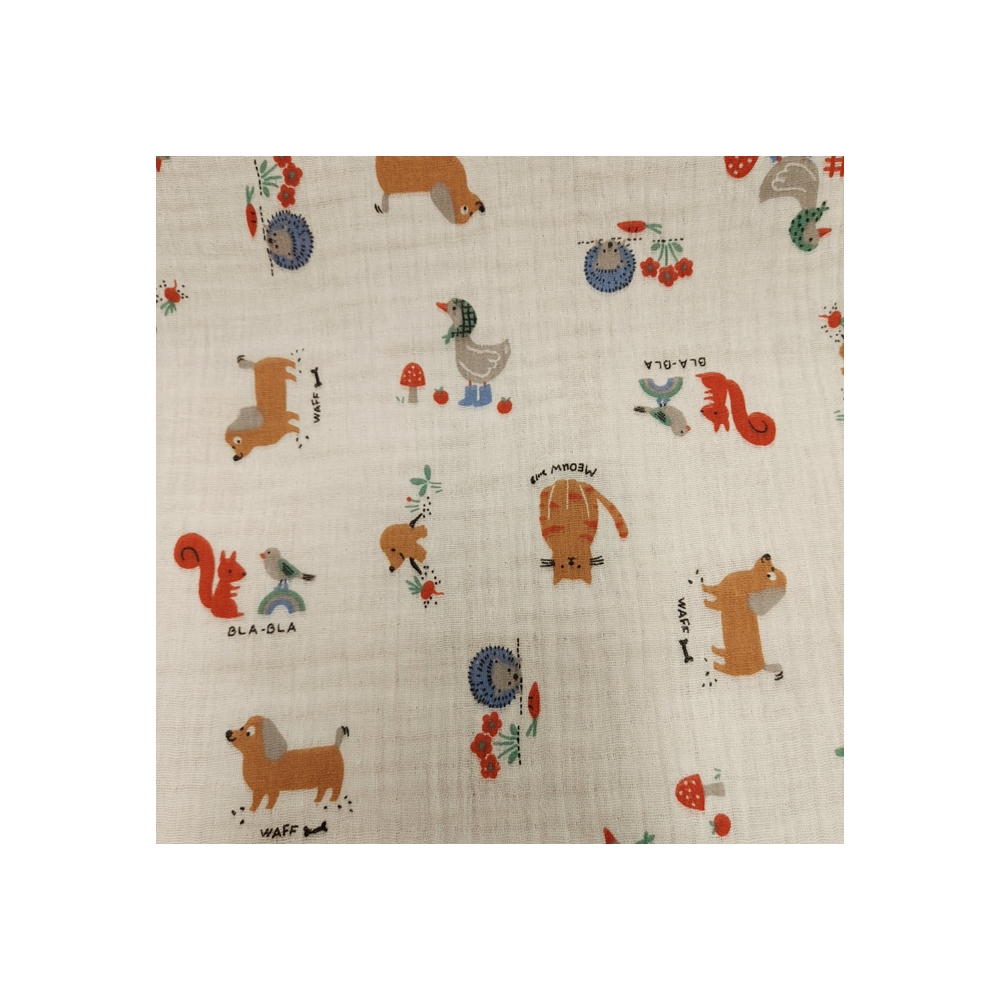 Double gauze children material Domotex Cakett