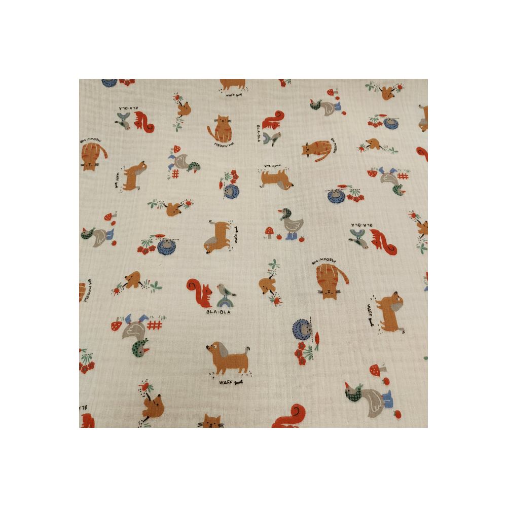Double gauze children material Domotex Cakett