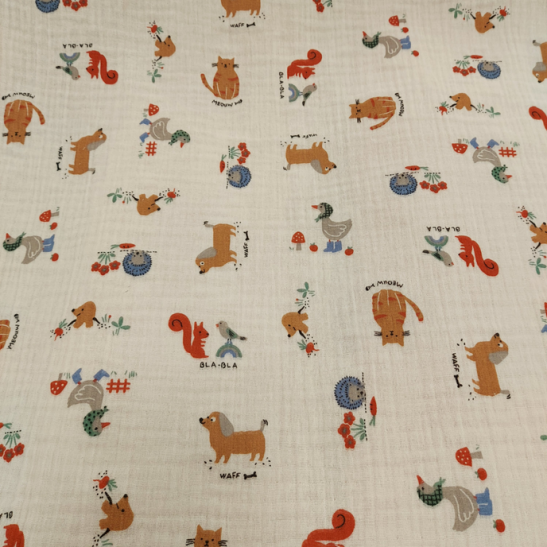 Double gauze children material Domotex Cakett