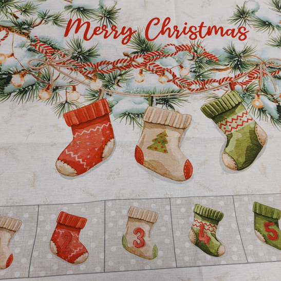 Calendrier de l'avent à coudre Merry Christmas