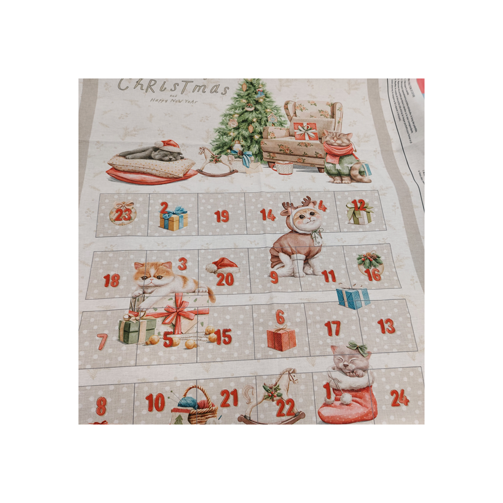 Calendrier de l'avent à coudre Chat