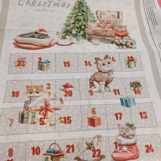 Calendrier de l'avent à coudre Chat