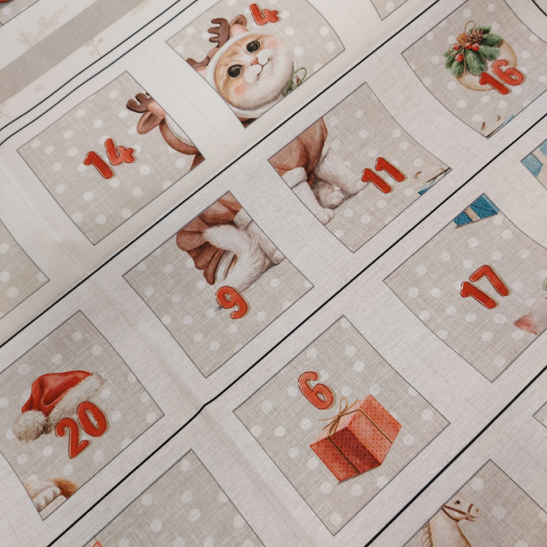 Calendrier de l'avent à coudre Chat