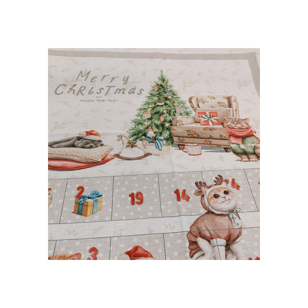 Calendrier de l'avent à coudre Chat