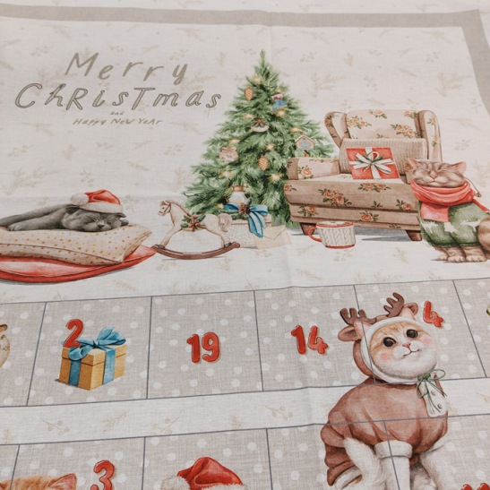 Calendrier de l'avent à coudre Chat
