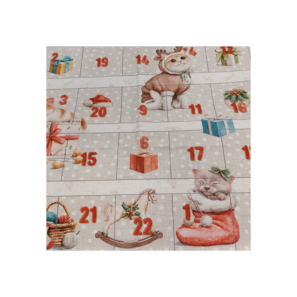 Calendrier de l'avent à coudre Chat