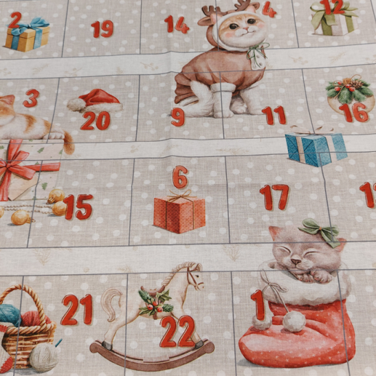 Calendrier de l'avent à coudre Chat