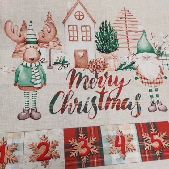Calendrier de l'avent à coudre Gnome
