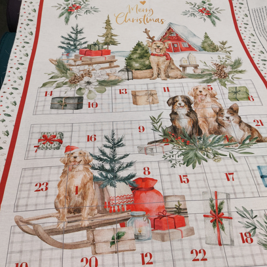 Calendrier de l'avent à coudre Chien