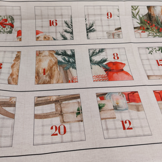 Calendrier de l'avent à coudre Chien