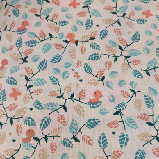 Tissu coton enfant imprimé oisillon