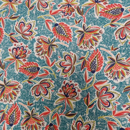 Tissu coton imprimé Kerala