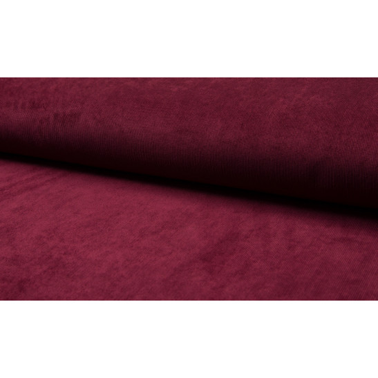Corduroy 21 W material small wale velvet  color burgundy