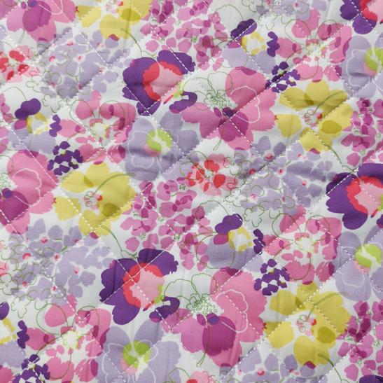 Tissu matelassé réversible imprimé printemps