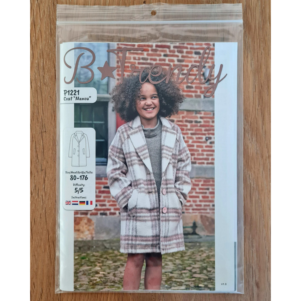 Pattern children coat "Manou " by B Trendy