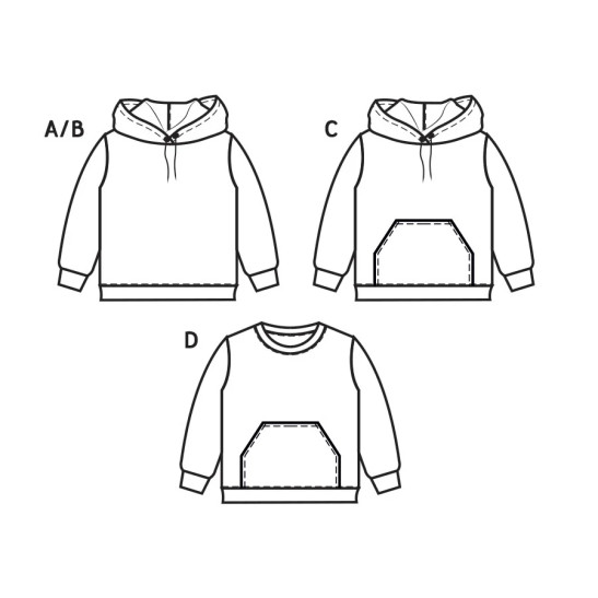 Pattern children hoodie "Andy " by B Trendy