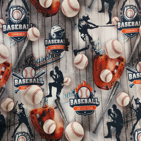 Jersey digital printed material with base ball