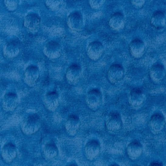 Minky material with dots color cobalt