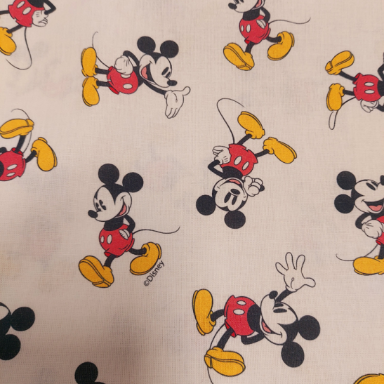 Tissu Walt Disney coton imprimé Mickey