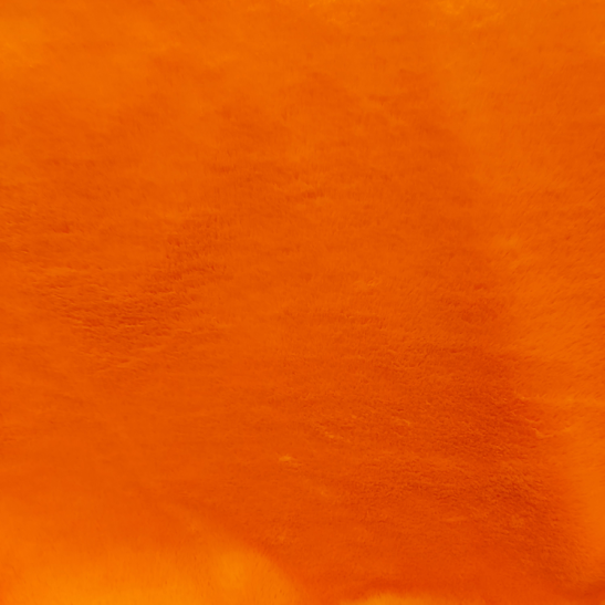 Imitation fur material color orange