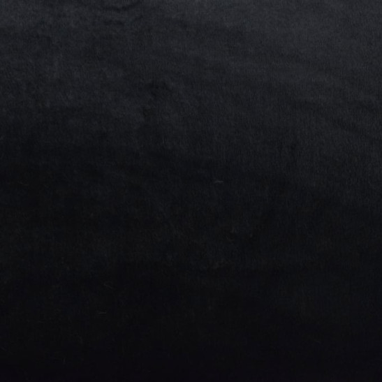 Imitation fur material color black