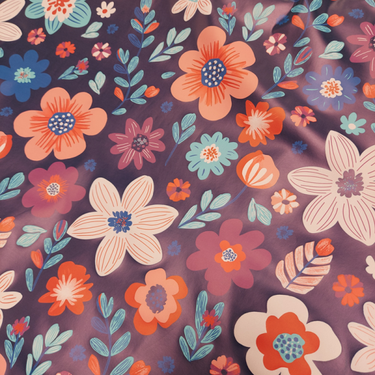 Acqua protect Domotex  material print with flower Osaya