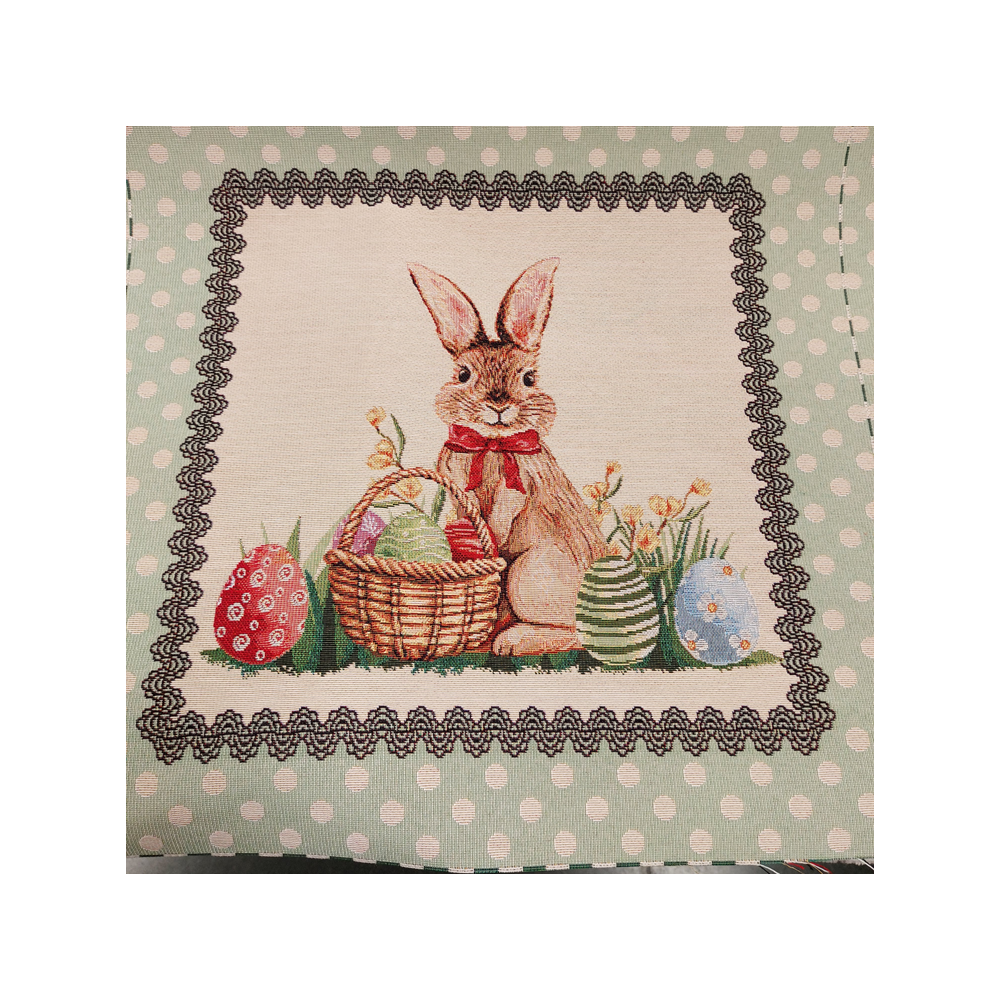 Gobelin panel Easter rabbit and egg
