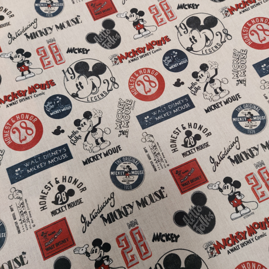 Tissu coton Walt Disney Mickey vintage