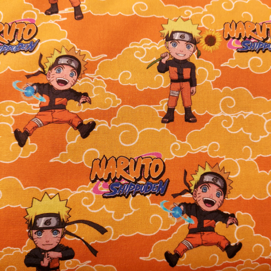 Tissu licence coton manga Naruto