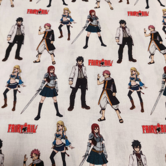 Tissu licence coton manga Fairy Tail