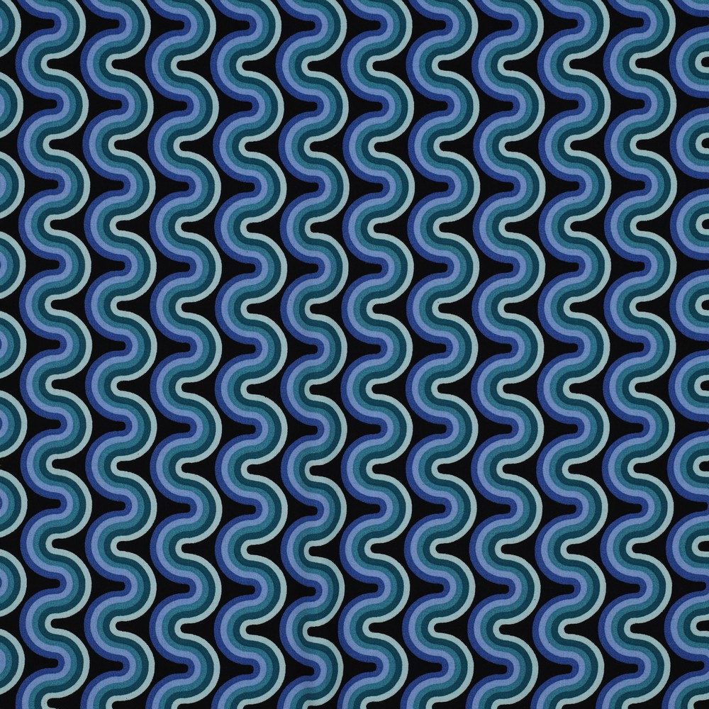 Viscose material Poppy wavy