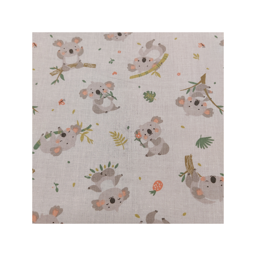 Tissu coton enfant imprimé koala
