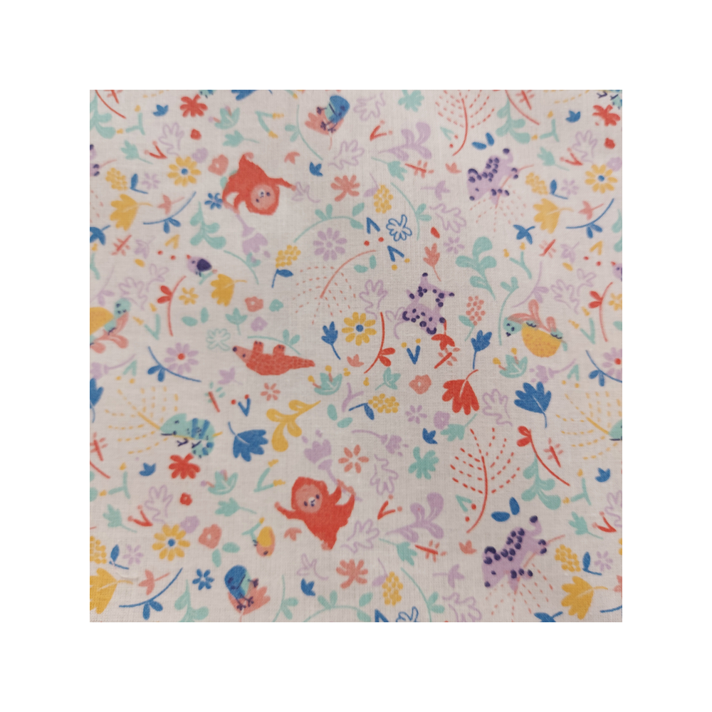 Tissu coton enfant imprimé petits singes